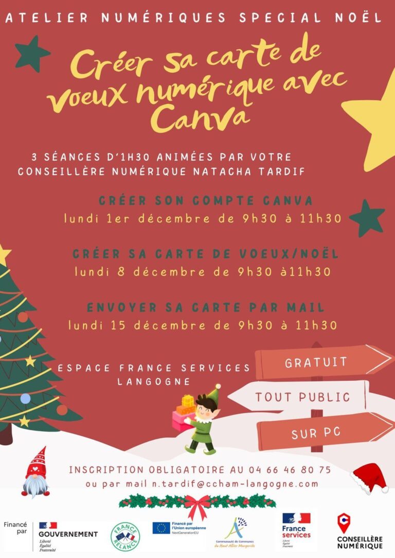 ATELIER NUMÉRIQUE SPÉCIAL NOËL