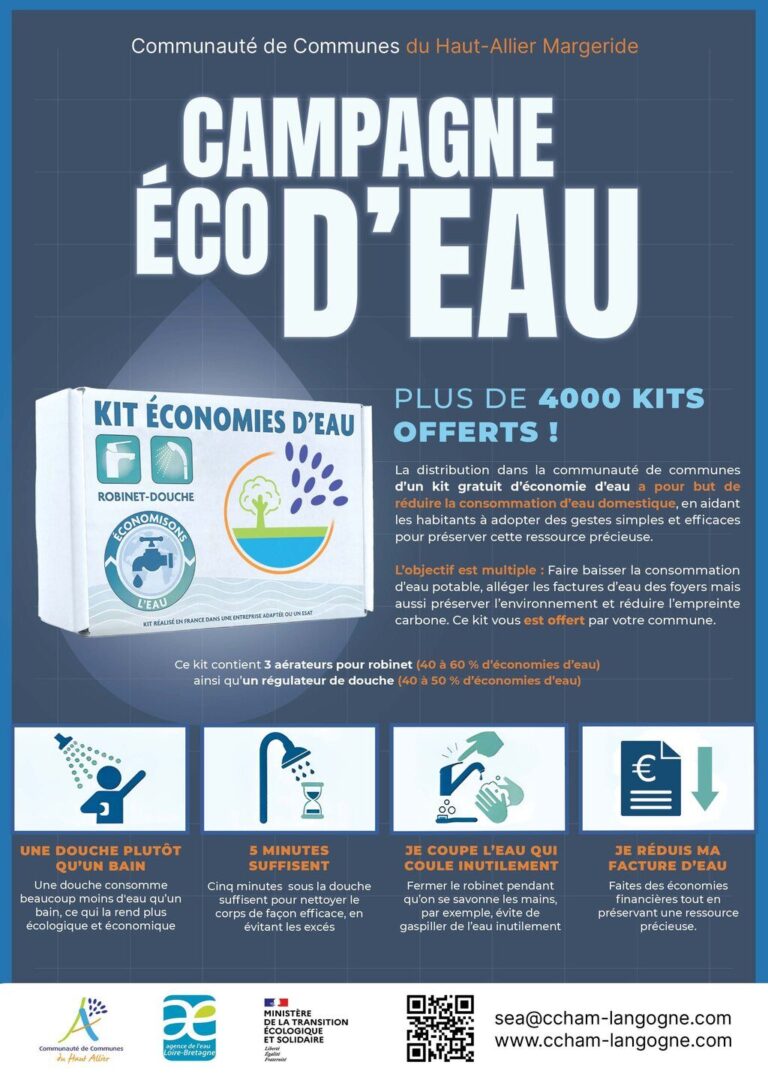 Distribution des kits Eco d'Eau