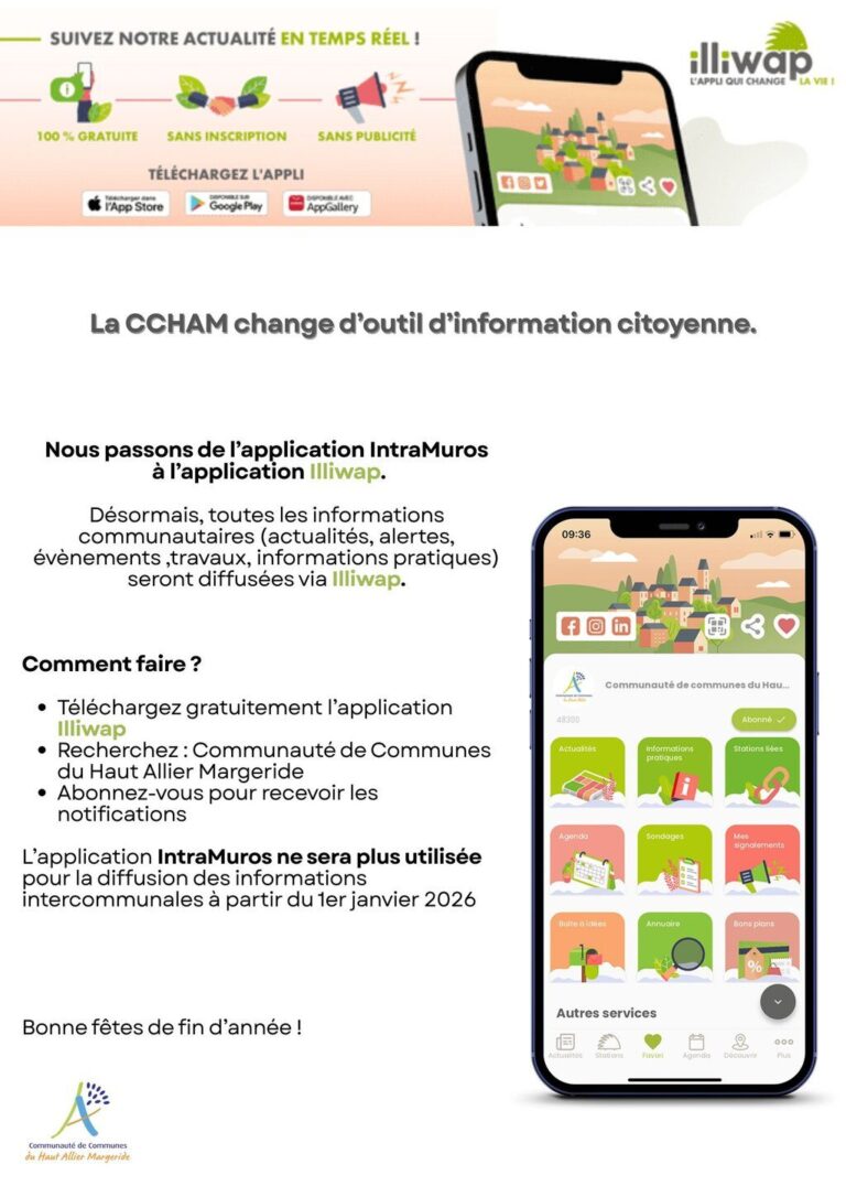 La CCHAM change d'outil d'information citoyenne.