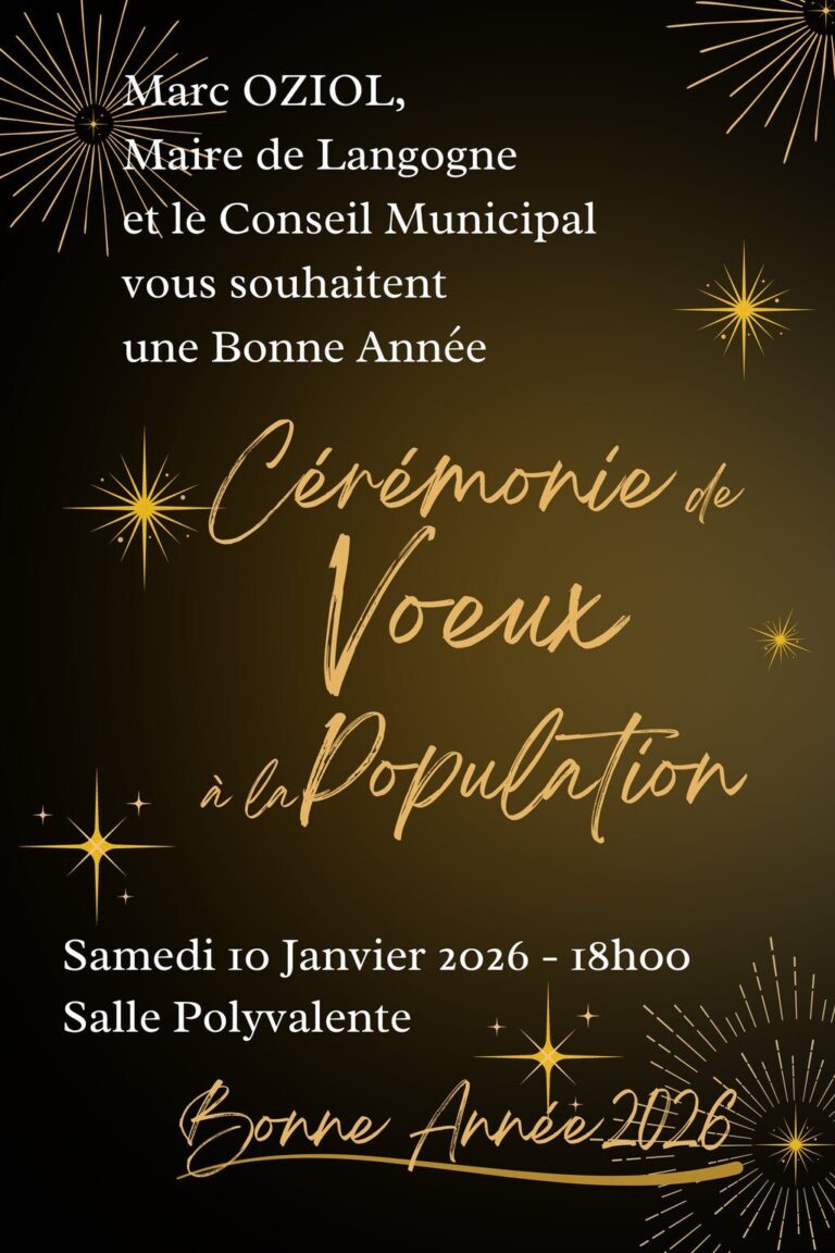 Voeux à la population - samedi 10 janvier 2026