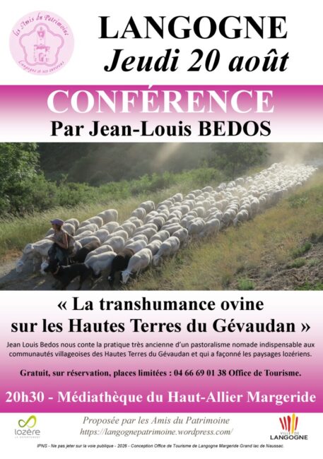 Image 2 : CONFÉRENCE - LA TRANSHUMANCE OVINE SUR LES HAUTES TERRES DU GÉVAUDAN