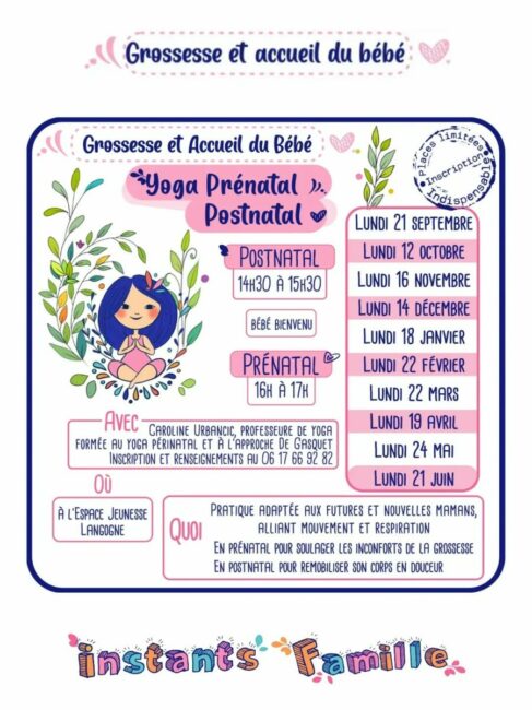 Image 2 : INSTANTS FAMILLE - YOGA PRÉNATAL ET POSTNATAL